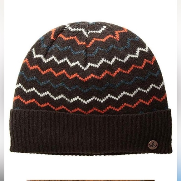 Prana Glacial Beanie Brown Wood Blend - Picture 8 of 9